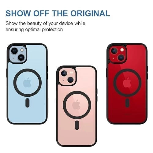 iPhone 15 Magnetic Transparent Case | Shock Proof Design & Camera Protection