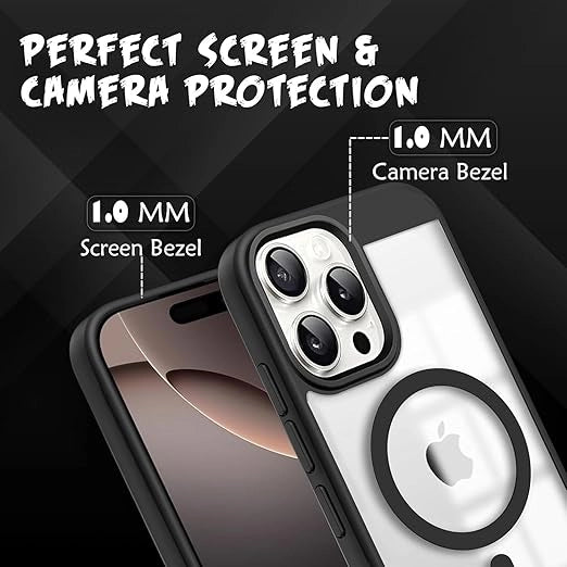 Apple iPhone Cover Case | Magnetic Charging Compatible | Slim Shockproof Case