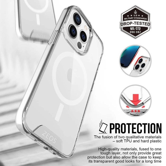 iPhone 13 Pro Max Cover |Magnetic Transparent Case