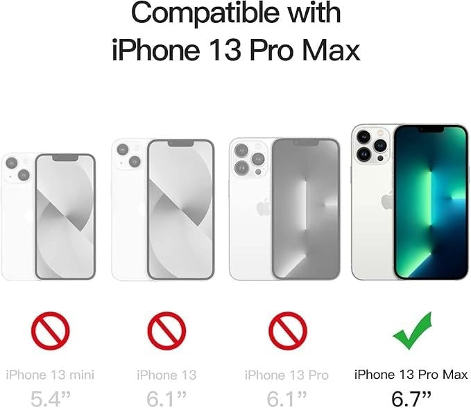 iPhone 13 Pro Max Cover |Magnetic Transparent Case