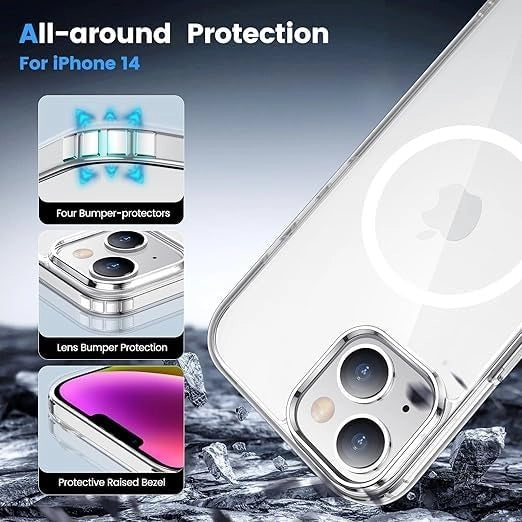 iPhone 14 Clear Case | Magnetic & Wireless Charging Compatible