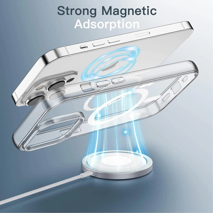 iPhone 13 Pro Max Cover |Magnetic Transparent Case