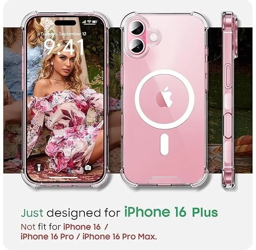 iPhone 16 Plus case | Transparent Slim Protective Case
