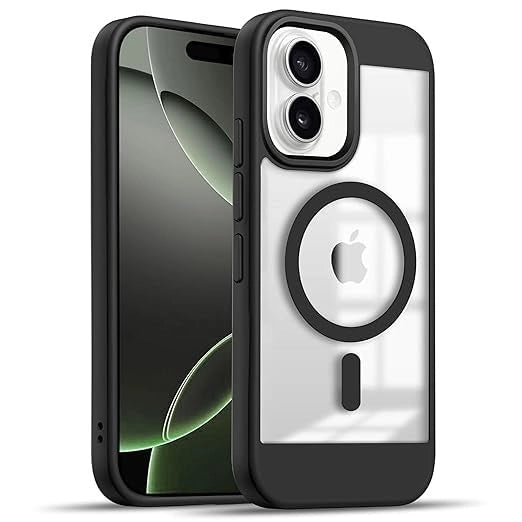 iPhone 16 Black Magnetic Charging Case | Enhance Your iPhone’s Style, Protection