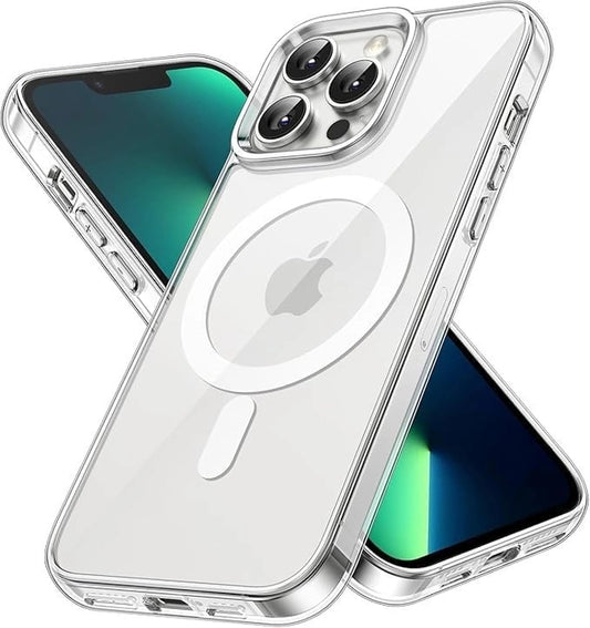 iPhone 13 Pro Max Cover |Magnetic Transparent Case